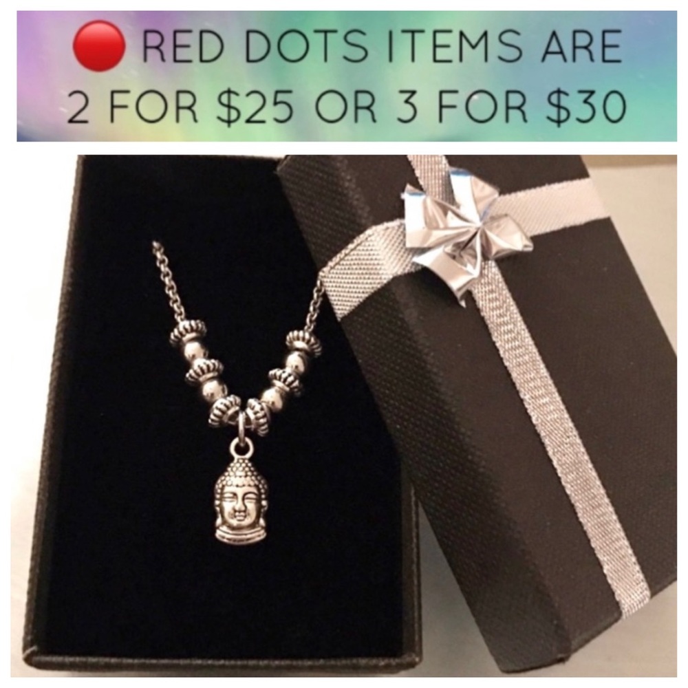 🔴SALE ! buddha stainless steel chain necklace